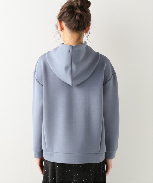 Simplicite（サンプリシテ）の「ダンボールフードPO 2（パーカー・レディース・ホワイト/チャコールグレー/ブラック/サックスブルー・FREE）」の18枚目の写真