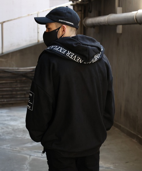 JACKROSE(ジャックローズ)の「JE-ロゴテープ・フェイクスウェードZIPパーカー(パーカー・メンズ・ブラック/グレー・M/L)」の10枚目の写真
