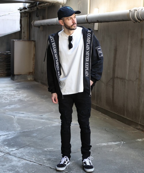 JACKROSE(ジャックローズ)の「JE-ロゴテープ・フェイクスウェードZIPパーカー(パーカー・メンズ・ブラック/グレー・M/L)」の11枚目の写真
