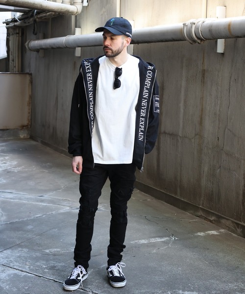 JACKROSE(ジャックローズ)の「JE-ロゴテープ・フェイクスウェードZIPパーカー(パーカー・メンズ・ブラック/グレー・M/L)」の12枚目の写真