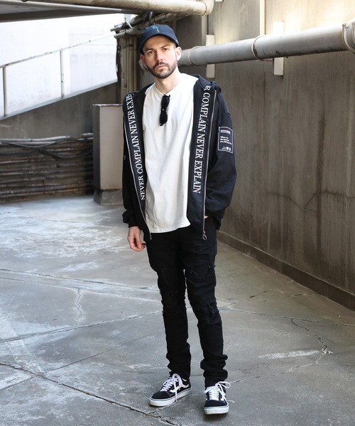 JACKROSE(ジャックローズ)の「JE-ロゴテープ・フェイクスウェードZIPパーカー(パーカー・メンズ・ブラック/グレー・M/L)」の13枚目の写真