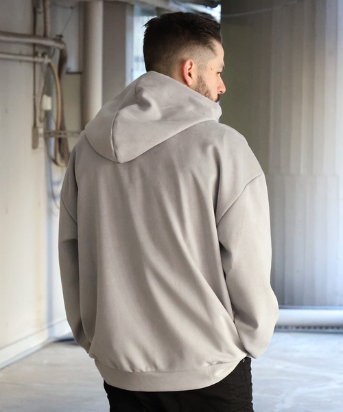JACKROSE(ジャックローズ)の「JE-ロゴテープ・フェイクスウェードZIPパーカー(パーカー・メンズ・ブラック/グレー・M/L)」の20枚目の写真