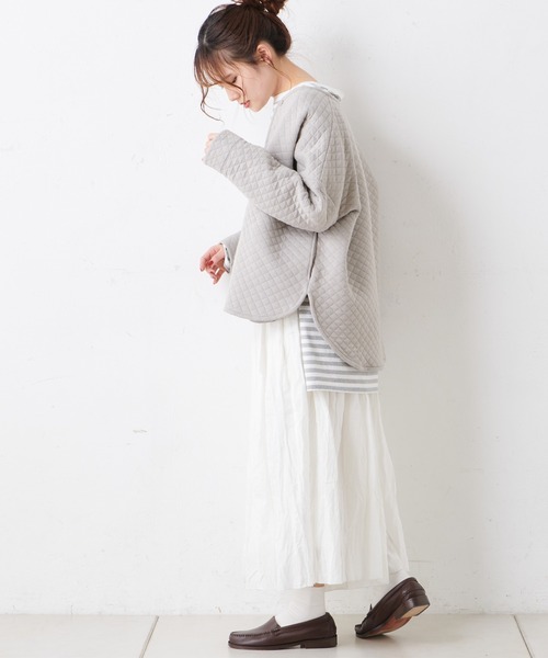 PUAL CE CIN(ピュアルセシン)の「【Du noir】ロゴ刺繍チュニック(Tシャツ/カットソー・レディース・その他1/その他2/ブラック/ホワイト・FREE)」の14枚目の写真