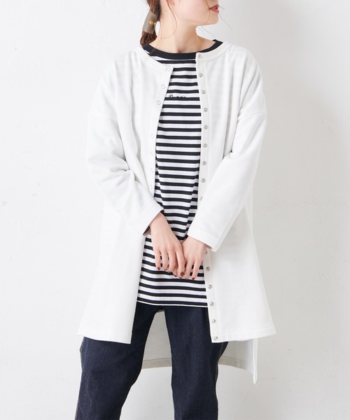 PUAL CE CIN(ピュアルセシン)の「【Du noir】ロゴ刺繍チュニック(Tシャツ/カットソー・レディース・その他1/その他2/ブラック/ホワイト・FREE)」の11枚目の写真