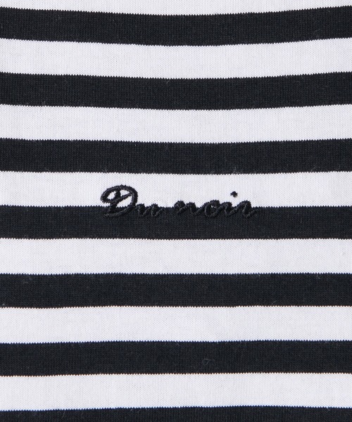 PUAL CE CIN(ピュアルセシン)の「【Du noir】ロゴ刺繍チュニック(Tシャツ/カットソー・レディース・その他1/その他2/ブラック/ホワイト・FREE)」の12枚目の写真