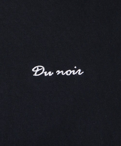 PUAL CE CIN(ピュアルセシン)の「【Du noir】ロゴ刺繍チュニック(Tシャツ/カットソー・レディース・その他1/その他2/ブラック/ホワイト・FREE)」の8枚目の写真