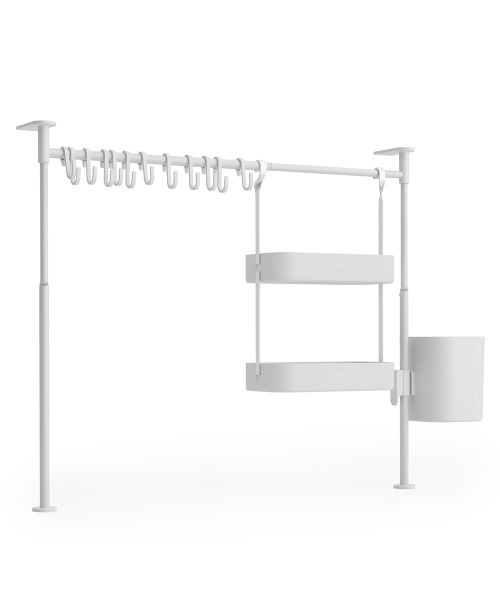 entre square（アントレスクエアー）の「umbra/エニウェア キッチン テンション オーガナイザー ロング ホワイト（キッチン収納・レディース・ホワイト・ONE SIZE）」の11枚目の写真