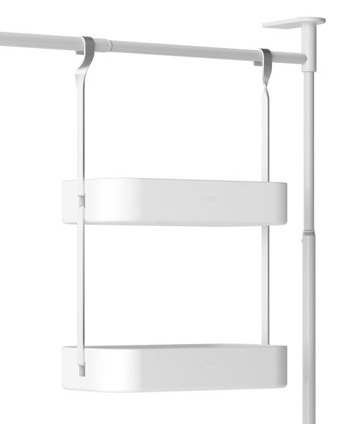 entre square（アントレスクエアー）の「umbra/エニウェア キッチン テンション オーガナイザー ロング ホワイト（キッチン収納・レディース・ホワイト・ONE SIZE）」の14枚目の写真