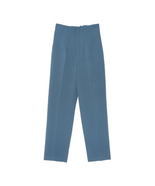 [低身長/高身長サイズ有]ツイルハイウエストダーツテーパードパンツ