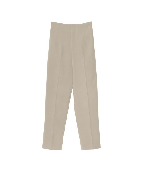 [低身長/高身長サイズ有]ツイルハイウエストダーツテーパードパンツ