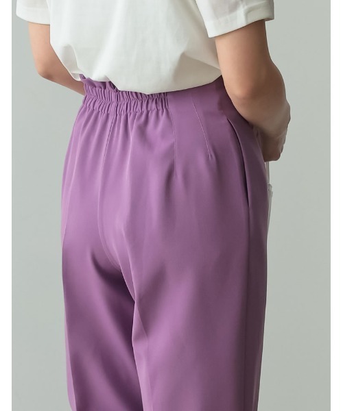 Re:EDIT（リエディ）の「[低身長/高身長サイズ有]ツイルハイウエストダーツテーパードパンツ（その他パンツ・レディース・ブラック/アイボリー/ベージュ/ピンク/ミント/グレイッシュベージュ/モカ/イエロー/ブラウン/グリーン/ブルー/ブルー系その他/パープル/コーラルピンク/ケリーグリーン/ホワイト・SHORT/MEDIUM/TALL/LARGE/SMALL）」の20枚目の写真