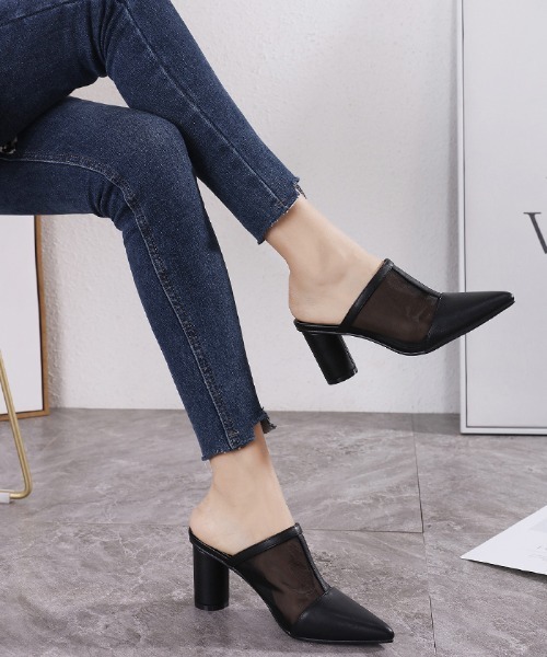 Futier land(フューティアランド)の「シアーコンビサボサンダル(サンダル・レディース・ホワイト/ブラック・36/37/38/39/40)」の7枚目の写真