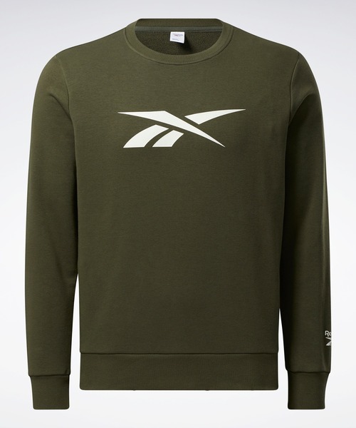 Reebok（リーボック）の「クラシックス クルーネック スウェットシャツ /  Classics Crewneck Sweatshirt（スウェット・メンズ・ヘザーグレー/ブラック/グリーン・LARGE/SMALL/MEDIUM/X-LARGE/XXX-LARGE/XX-LARGE/X-SMALL）」の6枚目の写真