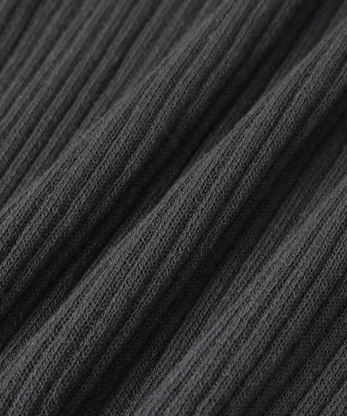 MADEMOISELLE ROPE'（マドモアゼル ロペ）の「【セットアップ対応】ERISILK リブ2WAYニットカーディガン（カーディガン/ボレロ・レディース・ホワイト/チャコールグレー・38）」の6枚目の写真