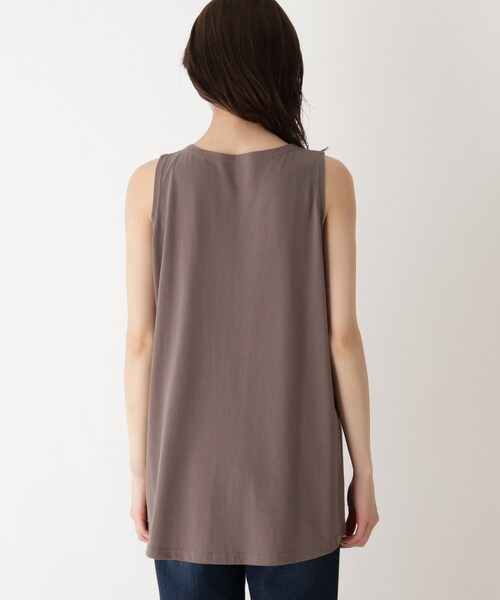 SHOO・LA・RUE（シューラルー）の「◆【追加生産】裾カーブベーシックタンクトップ（タンクトップ・レディース・アイボリー/チャコールグレー/ブラック/ベビーピンク/ライトグリーン/チャコール/アイボリー系8・03/04/02/01）」の15枚目の写真