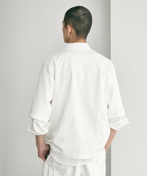 nowm（ノウム）の「【nowm】MERCERISED COTTON LOOSE BOX POCKET BIG TEE / ルーズ ポケットT（Tシャツ/カットソー・メンズ・ホワイト/ブラック/ブラウン・FREE）」の11枚目の写真