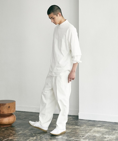 nowm（ノウム）の「【nowm】MERCERISED COTTON LOOSE BOX POCKET BIG TEE / ルーズ ポケットT（Tシャツ/カットソー・メンズ・ホワイト/ブラック/ブラウン・FREE）」の19枚目の写真