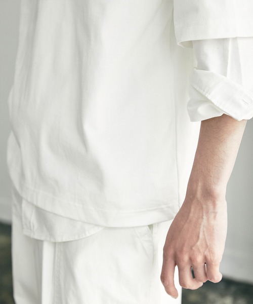 nowm（ノウム）の「【nowm】MERCERISED COTTON LOOSE BOX POCKET BIG TEE / ルーズ ポケットT（Tシャツ/カットソー・メンズ・ホワイト/ブラック/ブラウン・FREE）」の16枚目の写真