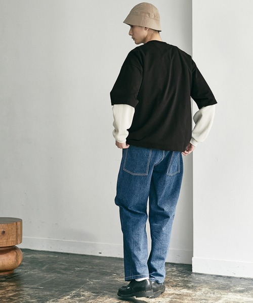 nowm（ノウム）の「【nowm】MERCERISED COTTON LOOSE BOX POCKET BIG TEE / ルーズ ポケットT（Tシャツ/カットソー・メンズ・ホワイト/ブラック/ブラウン・FREE）」の18枚目の写真