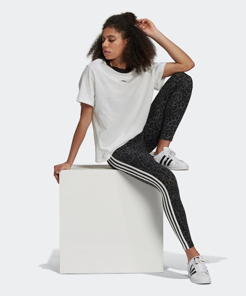 アディダスオリジナルス ファーム 花柄 Tシャツ 3本線 レギンス タイツ 上下 adidas（アディダス）の「アディカラー エッセンシャルズ タイツ