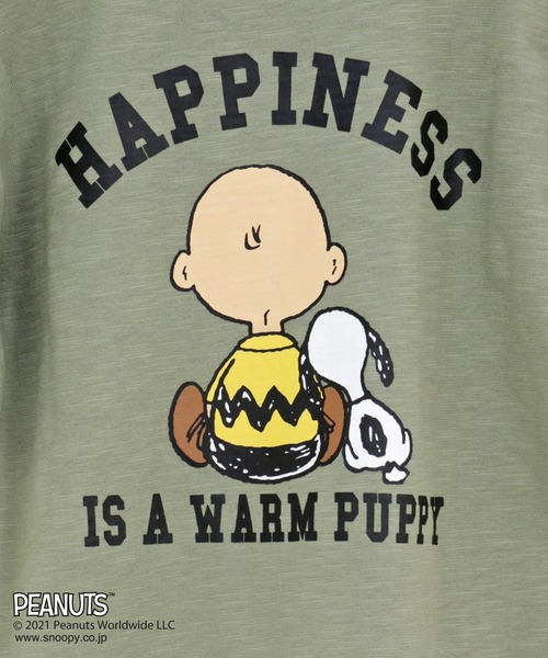 PEANUTS(ピーナッツ)の「SNOOPY/スヌーピーロングワンピース キッズ(ワンピース・キッズ・スモークピンク/オフホワイト/カーキ・110cm/150cm/120cm/90cm/140cm/100cm/130cm)」の6枚目の写真