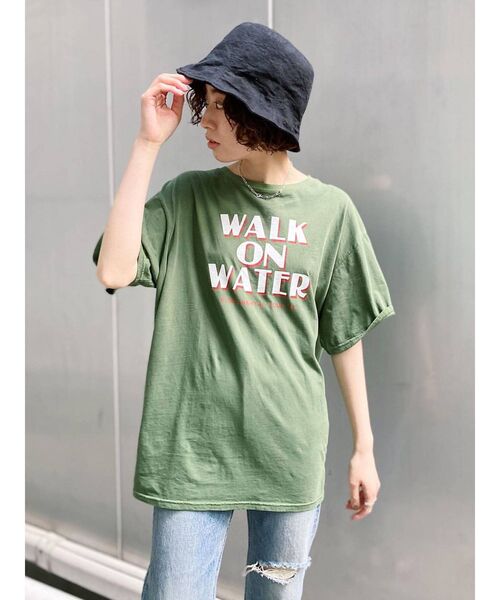 Ungrid(アングリッド)の「ツアーロゴルーズTee(Tシャツ/カットソー・レディース・チャコールグレー/オフホワイト/グリーン/レッド・FREE)」の10枚目の写真