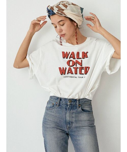 Ungrid(アングリッド)の「ツアーロゴルーズTee(Tシャツ/カットソー・レディース・チャコールグレー/オフホワイト/グリーン/レッド・FREE)」の20枚目の写真