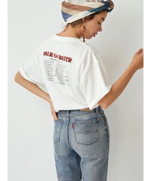 Ungrid(アングリッド)の「ツアーロゴルーズTee(Tシャツ/カットソー・レディース・チャコールグレー/オフホワイト/グリーン/レッド・FREE)」の22枚目の写真