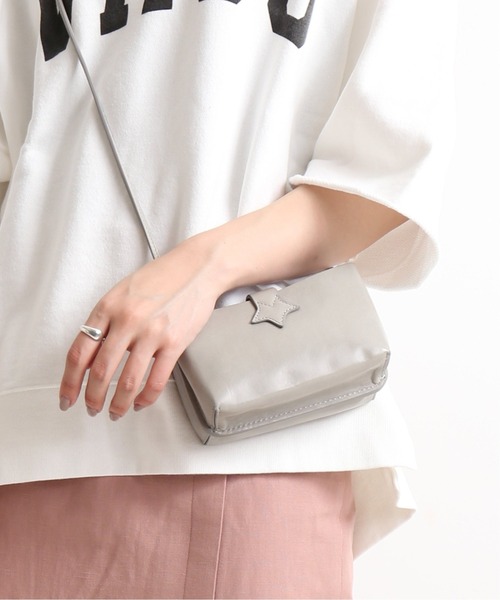 SLOBE IENA（スローブイエナ）の「【Hashibami / ハシバミ】ミニショルダーバッグ◆（ショルダーバッグ・レディース・ホワイト/グレー・FREE）」の2枚目の写真