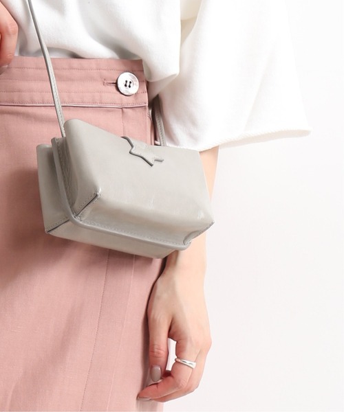 SLOBE IENA（スローブイエナ）の「【Hashibami / ハシバミ】ミニショルダーバッグ◆（ショルダーバッグ・レディース・ホワイト/グレー・FREE）」の22枚目の写真