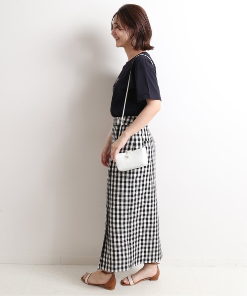 SLOBE IENA（スローブイエナ）の「【Hashibami / ハシバミ】ミニショルダーバッグ◆（ショルダーバッグ・レディース・ホワイト/グレー・FREE）」の8枚目の写真