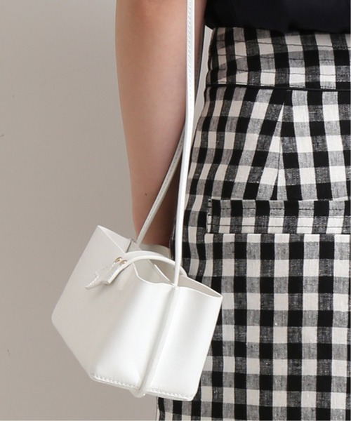 SLOBE IENA（スローブイエナ）の「【Hashibami / ハシバミ】ミニショルダーバッグ◆（ショルダーバッグ・レディース・ホワイト/グレー・FREE）」の11枚目の写真