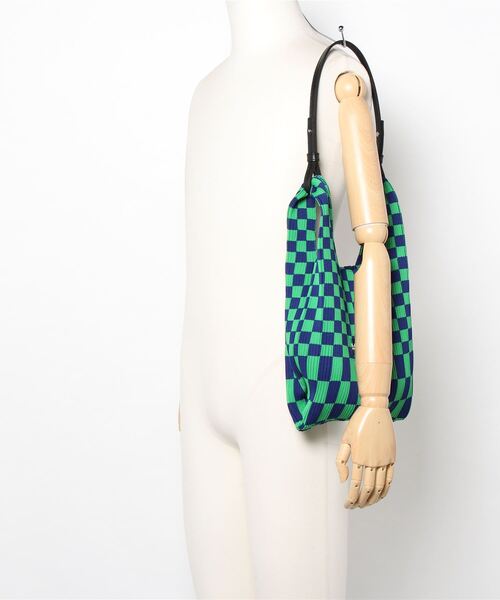 LASTFRAME（ラストフレーム）の「【LASTFRAME (ラストフレーム)】イチマツマーケットバッグ スモール/BLOCK MARKET BAG（トートバッグ・レディース・ブラック/ピンク/グリーン・FREE）」の5枚目の写真