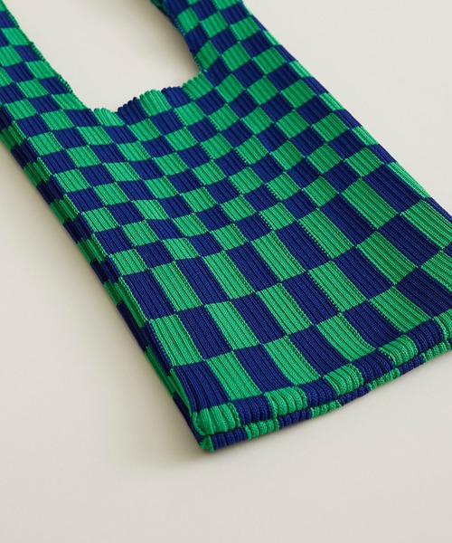 LASTFRAME（ラストフレーム）の「【LASTFRAME (ラストフレーム)】イチマツマーケットバッグ スモール/BLOCK MARKET BAG（トートバッグ・レディース・ブラック/ピンク/グリーン・FREE）」の20枚目の写真