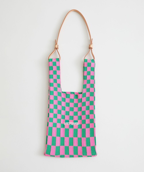 LASTFRAME（ラストフレーム）の「【LASTFRAME (ラストフレーム)】イチマツマーケットバッグ スモール/BLOCK MARKET BAG（トートバッグ・レディース・ブラック/ピンク/グリーン・FREE）」の14枚目の写真