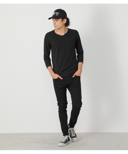 AZUL by moussy（アズールバイマウジー）の「A PERFECT DENIM/アパーフェクトデニム【MOOK54掲載 90344】（デニムパンツ・メンズ・ブラック/ブルー・MEDIUM/SMALL/X-SMALL/X-LARGE/LARGE）」の15枚目の写真