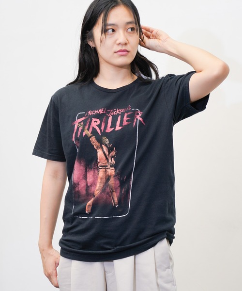 私物　キムタク着　THRIFTY LOOK マイケルジャクソン　Tシャツ THRIFTY LOOK tシャツ LOOK/スリフティールック THRIFTY'MICHAEL