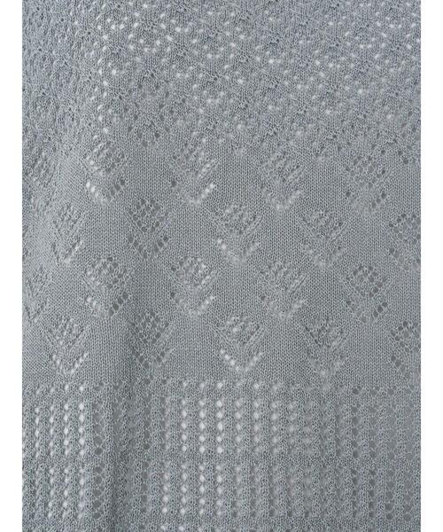 earth music&ecology(アースミュージックアンドエコロジー)の「透かし編みカーディガン *(カーディガン/ボレロ・レディース・ベージュ/テラコッタ/グリーン・FREE)」の8枚目の写真