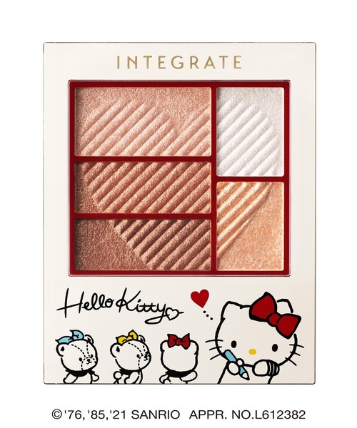 INTEGRATE（インテグレート）の「インテグレート　トリプルレシピアイズ　Ｋ　BR703　[ハローキティ　限定デザイン]　【数量限定】（アイシャドウ・レディース・ＢＲ７０３　ブラウン系・ﾌﾘ-）」の2枚目の写真