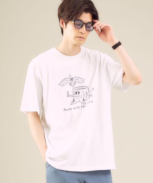 セール Livehood Phog スタンプ プリント Tシャツ Tシャツ カットソー Green Label Relaxing グリーンレーベルリラクシング のファッション通販 Zozotown