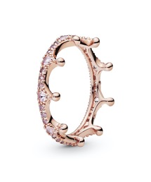 PANDORA | ピンク スパークリング クラウン リング(リング)
