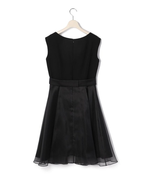 LAISSE PASSÉ レッセパッセ ドレス 黒 未使用 LAISSE PASSE（レッセパッセ）の「オーガンジーダブルクロス