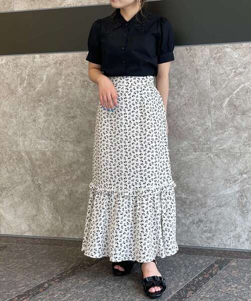 MAJESTIC LEGON(マジェスティックレゴン)の「petit襟パフ袖ブラウス(シャツ/ブラウス・レディース・ブラック/オフホワイト/ブルー/ブルー系その他2・SMALL/MEDIUM)」の16枚目の写真