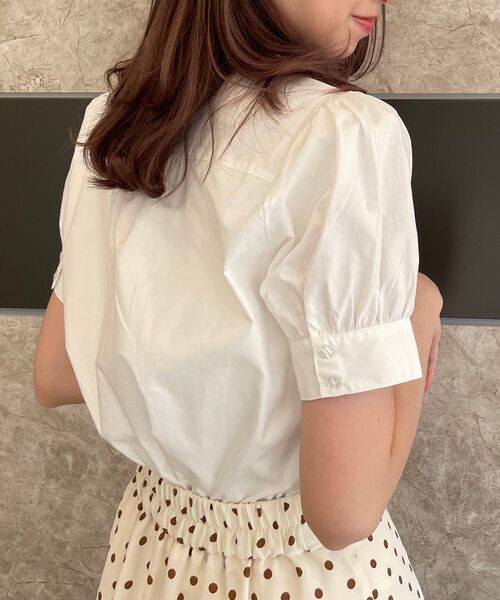 MAJESTIC LEGON(マジェスティックレゴン)の「petit襟パフ袖ブラウス(シャツ/ブラウス・レディース・ブラック/オフホワイト/ブルー/ブルー系その他2・SMALL/MEDIUM)」の20枚目の写真