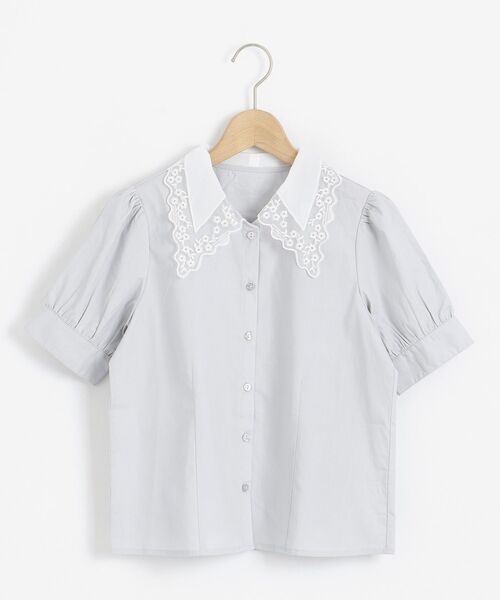 MAJESTIC LEGON(マジェスティックレゴン)の「petit襟パフ袖ブラウス(シャツ/ブラウス・レディース・ブラック/オフホワイト/ブルー/ブルー系その他2・SMALL/MEDIUM)」の21枚目の写真