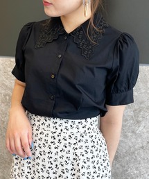 MAJESTIC LEGON | petit襟パフ袖ブラウス(シャツ/ブラウス)