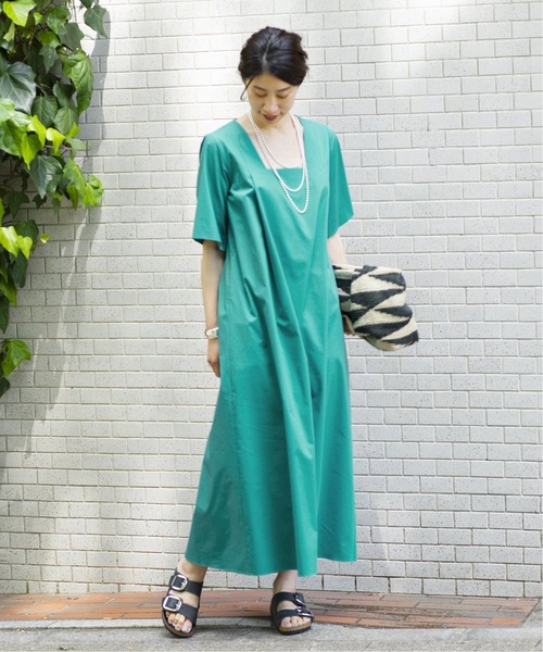 美品⁑ヴェルメイユパーイエナ　タイプライタースクエアネックロングワンピース　近年 VERMEIL par iena（ヴェルメイユパーイエナ）の「タイプライター