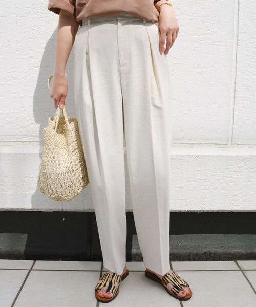 SHIPS（シップス）の「タックパンツ（その他パンツ・レディース・ナチュラル/オレンジ/ライトグリーン・36/38）」の20枚目の写真