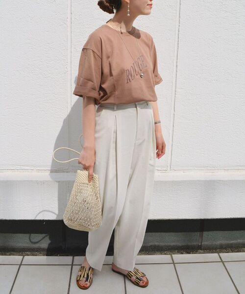 SHIPS（シップス）の「タックパンツ（その他パンツ・レディース・ナチュラル/オレンジ/ライトグリーン・36/38）」の21枚目の写真