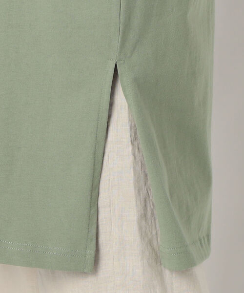 UNIVERSAL OVERALL（ユニバーサルオーバーオール）の「【UNIVERSAL OVERALL/ユニバーサルオーバーオール】MIDLLE LENGTH CUTプルオーバー #U2122835（ワンピース・レディース・ホワイト/ブラック/オリーブ・FREE）」の9枚目の写真
